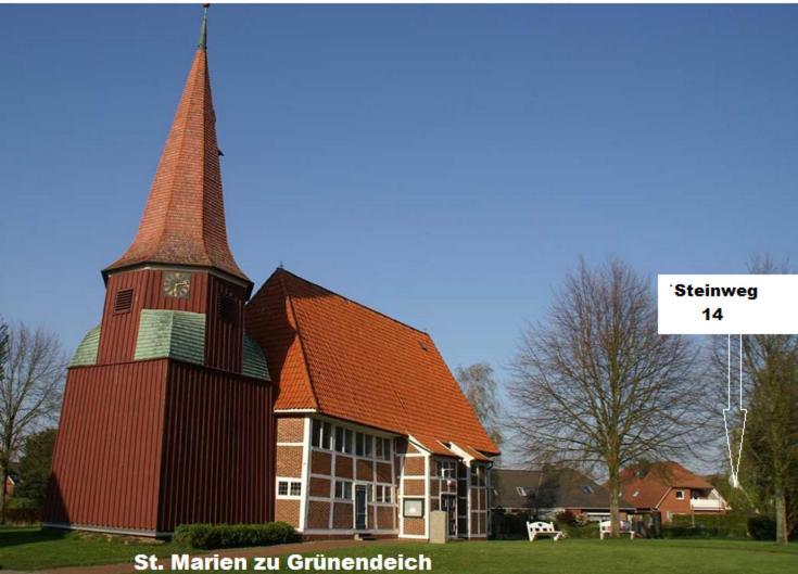 Wohnen Im Alten Land Grünendeich Esterno foto